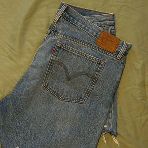 Levi's Classic Jean Shorts with Brown Label